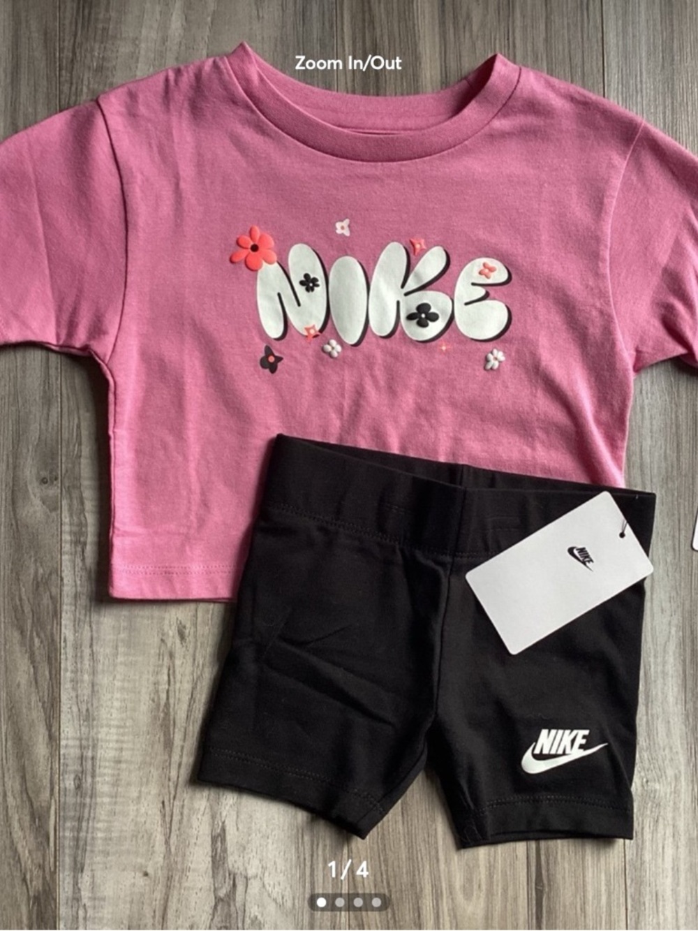 Nike toddler tee & bike shorts outfit size 2T(NWT) ~FIRM, NO OFFERS~